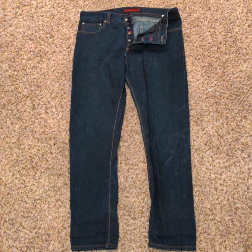 Isaia Napoli Denim Jeans, Men's EU34